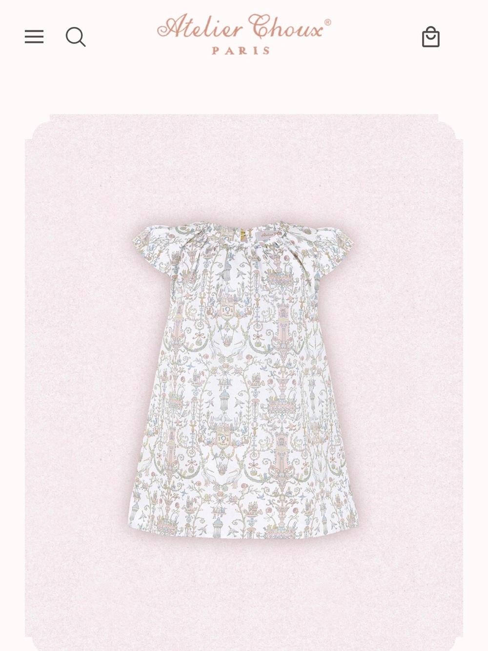 Baby Girl Parisian Dress - 3-6 months - Atelier Choux Paris